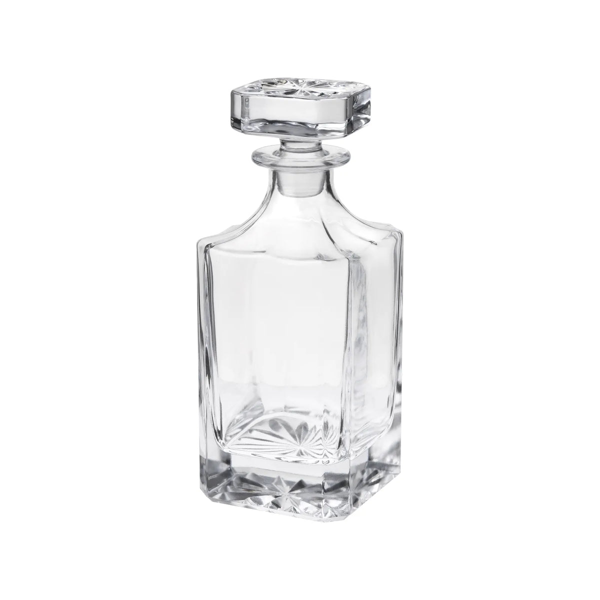 Signature Geometric Glass Decanter